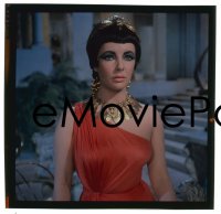 1x418 CLEOPATRA group of 4 3x3 transparencies 1963 all great scenes with Elizabeth Taylor!