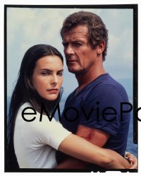 1x260 FOR YOUR EYES ONLY group of 4 4x5 transparencies 1981 Roger Moore as James Bond + Bond Girls