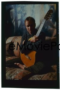1x413 STING group of 9 3x3 transparencies 1980s portraits of the musician in color and black & white!