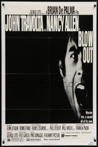 1y115 BLOW OUT 1sh 1981 John Travolta, Brian De Palma, murder has a sound all of its own!