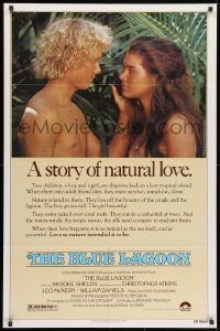 1y116 BLUE LAGOON 1sh 1980 sexy young Brooke Shields & Christopher Atkins!