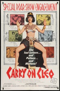 1y157 CARRY ON CLEO 1sh 1965 English comedy on the Nile, sexy full-length Amanda Barrie!