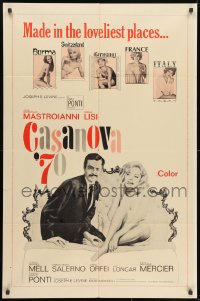 1y160 CASANOVA '70 1sh 1965 Marcello Mastroianni, super sexy Virna Lisi!
