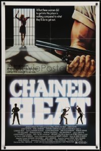 1y167 CHAINED HEAT 1sh 1983 Linda Blair, 2000 chained women stripped of everything they had!