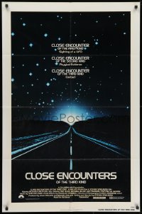 1y189 CLOSE ENCOUNTERS OF THE THIRD KIND 1sh 1977 Steven Spielberg sci-fi classic, Dreyfuss!
