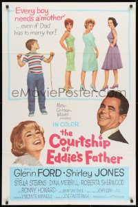 1y208 COURTSHIP OF EDDIE'S FATHER 1sh 1963 Ron Howard helps Glenn Ford choose his new mother!