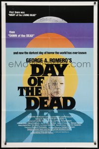 1y225 DAY OF THE DEAD 1sh 1985 George Romero's Night of the Living Dead zombie horror sequel!