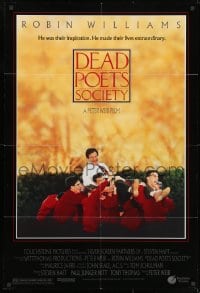 1y229 DEAD POETS SOCIETY DS 1sh 1989 inspirational school teacher Robin Williams, Peter Weir