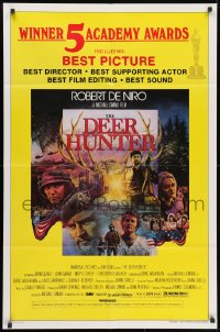 1y236 DEER HUNTER awards 1sh 1978 directed by Michael Cimino, Robert De Niro, Jezierski artwork!