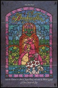 1y253 DONKEY SKIN 1sh 1975 Jacques Demy's Peau d'ane, stained glass fairytale art by Lee Reedy!