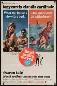 1y254 DON'T MAKE WAVES int'l 1sh 1967 Tony Curtis, Sharon Tate, Claudia Cardinale!