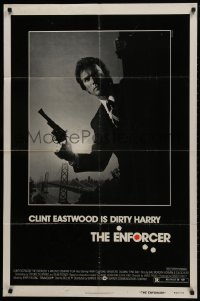 1y285 ENFORCER 1sh 1976 classic image of Clint Eastwood as Dirty Harry holding .44 magnum!