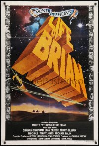 1y522 LIFE OF BRIAN English 1sh 1979 Monty Python, Chapman, best art and top cast images!