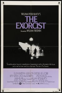 1y294 EXORCIST 1sh 1974 William Friedkin, Von Sydow, horror classic from William Peter Blatty!