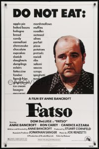 1y304 FATSO 1sh 1980 Dom DeLuise goes on a diet, hilarious best image, directed by Anne Bancroft!