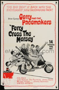 1y308 FERRY CROSS THE MERSEY 1sh 1965 rock & roll, the big beat is back, Gerry & the Pacemakers!