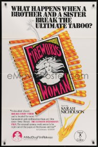 1y314 FIREWORKS WOMAN 1sh 1975 Wes Craven, what happens when a brother & sister break taboo?