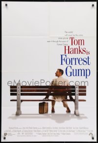 1y326 FORREST GUMP int'l 1sh 1994 Tom Hanks sits on bench, Robert Zemeckis classic!