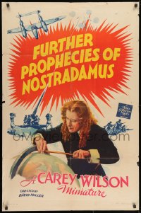 1y344 FURTHER PROPHECIES OF NOSTRADAMUS 1sh 1942 John Burton in the title role, World War II!