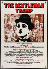 1y350 GENTLEMAN TRAMP 1sh 1975 Charlie Chaplin biography, great images!
