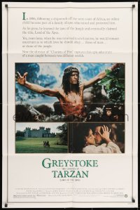 1y385 GREYSTOKE heavy stock 1sh 1984 Christopher Lambert as Tarzan, Lord of the Apes!
