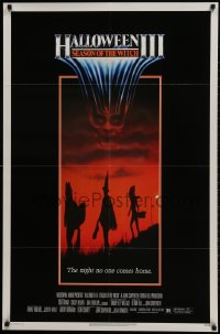 1y394 HALLOWEEN III 1sh 1982 Season of the Witch, horror sequel, the night no one comes home!