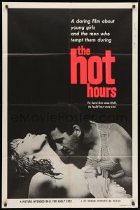 1y423 HOT HOURS 1sh 1963 Heures Chaudes, daring film about young girls & the men who tempt them!