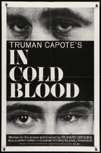1y443 IN COLD BLOOD 1sh 1968 Richard Brooks directed, Robert Blake, Scott Wilson, Truman Capote!