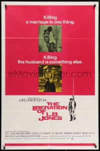 1y520 LIBERATION OF L.B. JONES int'l 1sh 1970 Anthony Zerbe stares at sexy near-naked Lola Falana!