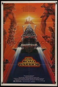 1y549 MAD MAX 2: THE ROAD WARRIOR 1sh 1982 Mel Gibson in the title role, great art by Commander!