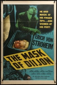 1y565 MASK OF DIIJON 1sh 1946 Erich Von Stroheim had magic at his finger tips, women at his feet!