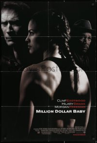 1y577 MILLION DOLLAR BABY advance 1sh 2004 Clint Eastwood, boxer Hilary Swank, Freeman!