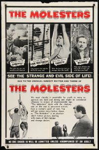 1y582 MOLESTERS 1sh 1964 bizarre Swiss pseudo-documentary about child molesters!