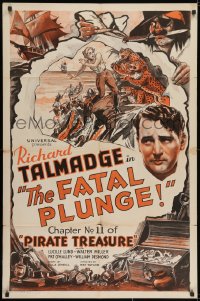 1y660 PIRATE TREASURE chapter 11 1sh 1935 Richard Talmadge in a heart-stopping action serial, rare!