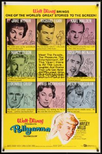 1y670 POLLYANNA 1sh 1960 art of winking Hayley Mills, Jane Wyman, Walt Disney!