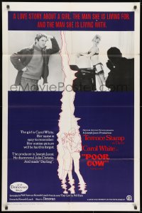 1y672 POOR COW 1sh 1968 director Ken Loach's first, Terence Stamp, Carol White, music by Donovan!