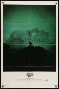 1y736 ROSEMARY'S BABY 1sh 1968 Roman Polanski, Mia Farrow, creepy baby carriage horror image!