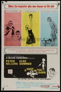 1y777 SHOT IN THE DARK 1sh 1964 Blake Edwards, Peter Sellers, sexy Elke Sommer, Pink Panther!