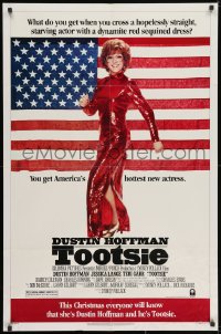 1y899 TOOTSIE advance 1sh 1982 this Christmas everyone will know she's Hoffman and he's Tootsie!