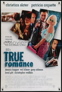 1y911 TRUE ROMANCE 1sh 1993 Christian Slater, Patricia Arquette, by Quentin Tarantino!
