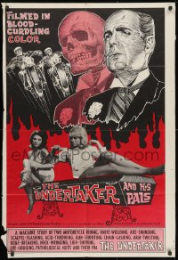 1y920 UNDERTAKER & HIS PALS 1sh 1966 a macabre story of 2 pathological motorcycle nuts & their pal!