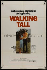 1y943 WALKING TALL style C 1sh 1973 cool image of Joe Don Baker as Buford Pusser, classic!