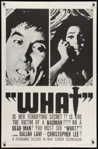 1y957 WHIP & THE BODY 1sh 1965 Bava's La Frusta e il corpo, Christopher Lee, sexy Daliah Lavi!