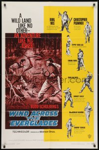 1y974 WIND ACROSS THE EVERGLADES 1sh 1958 Burl Ives, written by Budd Schulberg, Nicholas Ray!