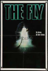 1z656 FLY Aust 1sh 1987 David Cronenberg, cool sci-fi art of monster in teleport pod by Mahon!