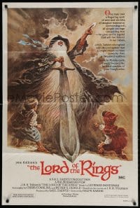 1z670 LORD OF THE RINGS Aust 1sh 1980 Ralph Bakshi cartoon from J.R.R. Tolkien, Tom Jung art!