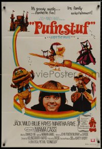 1z679 PUFNSTUF Aust 1sh 1970 Sid & Marty Krofft musical, wacky images of characters!