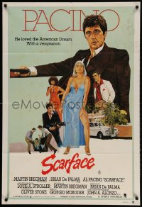1z688 SCARFACE Aust 1sh 1983 Al Pacino as Tony Montana, Michelle Pfeiffer, Brian De Palma