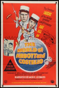 1z697 WORLD OF ABBOTT & COSTELLO Aust 1sh 1965 Bud & Lou are the greatest laughmakers!