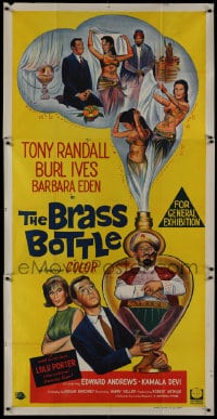1z626 BRASS BOTTLE Aust 3sh 1964 Tony Randall & Barbara Eden with genie Burl Ives, rare!